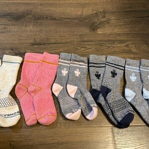 Bombas Pink and Gray Sock Collection